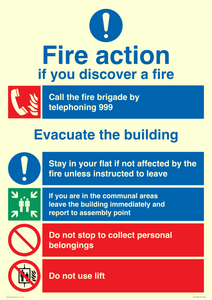 Fire Action - Stay in flat if not affected by the fire